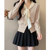 ボウタイニットトップス フリル襟 ニット | Miniministore | 詳細画像8 