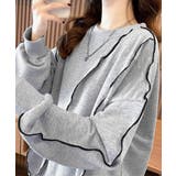 ステッチスウェット ゆったり トレーナー | Miniministore | 詳細画像3 