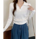 ポロニットドローストリングリブニット薄手 | Miniministore | 詳細画像2