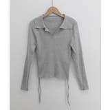 ポロニットドローストリングリブニット薄手 | Miniministore | 詳細画像20