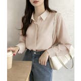 シャツブラウス 隠しボタン ブラウス長袖 | Miniministore | 詳細画像10