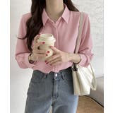 シャツブラウス 隠しボタン ブラウス長袖 | Miniministore | 詳細画像12