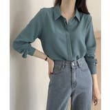 シャツブラウス 隠しボタン ブラウス長袖 | Miniministore | 詳細画像16