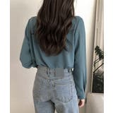 シャツブラウス 隠しボタン ブラウス長袖 | Miniministore | 詳細画像18