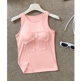 リボン付きタンクトップ カップ付きタンク | Miniministore | 詳細画像19