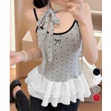 ドット柄キャミソール チョーカー付き夏服 | Miniministore | 詳細画像1 