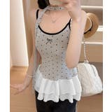 ドット柄キャミソール チョーカー付き夏服 | Miniministore | 詳細画像3 