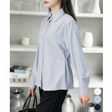 サイドボタンタックシャツブラウス長袖春服 | Miniministore | 詳細画像1