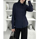 サイドボタンタックシャツブラウス長袖春服 | Miniministore | 詳細画像10
