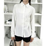 サイドボタンタックシャツブラウス長袖春服 | Miniministore | 詳細画像5