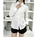 サイドボタンタックシャツブラウス長袖春服 | Miniministore | 詳細画像8