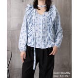 フリル花柄シャツブラウス リボンタイ付き | Miniministore | 詳細画像12 