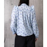 フリル花柄シャツブラウス リボンタイ付き | Miniministore | 詳細画像14 