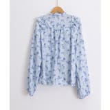 フリル花柄シャツブラウス リボンタイ付き | Miniministore | 詳細画像18 