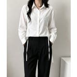 リボンシェイプシャツブラウス レディース | Miniministore | 詳細画像10 