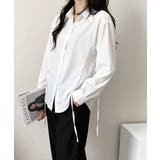 リボンシェイプシャツブラウス レディース | Miniministore | 詳細画像11 