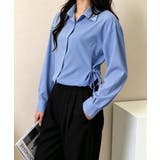 リボンシェイプシャツブラウス レディース | Miniministore | 詳細画像3 