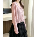 シアーカーディガン透かし編みニットトップ | Miniministore | 詳細画像31 