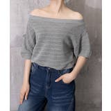 ニットトップスオフショルダーサマーニット | Miniministore | 詳細画像13 