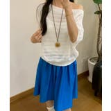 ニットトップスオフショルダーサマーニット | Miniministore | 詳細画像5 