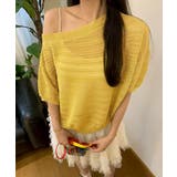 ニットトップスオフショルダーサマーニット | Miniministore | 詳細画像8 