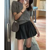 リボン付きニットトップスクルーネック夏服 | Miniministore | 詳細画像12
