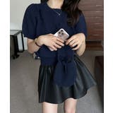 リボン付きニットトップスクルーネック夏服 | Miniministore | 詳細画像15
