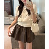 リボン付きニットトップスクルーネック夏服 | Miniministore | 詳細画像7
