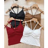 カップ付きキャミソール ドット柄 夏服  | Miniministore | 詳細画像15 