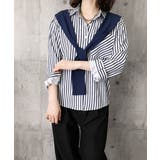 レイヤード風ストライプシャツ胸ポケット服 | Miniministore | 詳細画像14