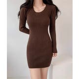 リブニットワンピース タイトワンピース | Miniministore | 詳細画像15 