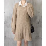 ニットワンピース ケーブル編みミニワンピ | Miniministore | 詳細画像6 