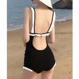 ブラック | ワンピース水着 レディースモノキニ韓国風 | Miniministore