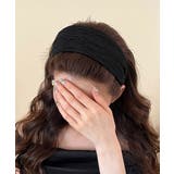 ブラック | プリーツワイドカチューシャ幅広ヘアバンド | Miniministore