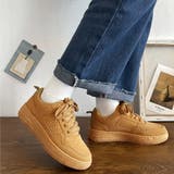キャメル | 厚底スニーカー ローカット レディース | Miniministore