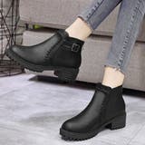 ブラック | ショートブーツ レディース 裏起毛ブーツ | ANGELCLOSET