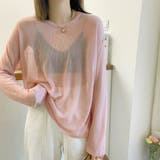 ピンク | シアートップス レディース サマーニット | ANGELCLOSET