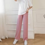 ピンク | マタニティパンツプリーツワイドパンツ美脚 | Miniministore