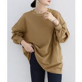ライトブラウン | ボーダーtシャツ レディース 長袖ロンT | ANGELCLOSET