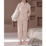 ピンク | ルームウェア フリース パジャマ セット | Miniministore