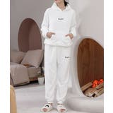 ホワイト | ルームウェア フリース パジャマ セット | Miniministore