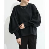 ブラック | ボリューム袖 スウェット レディース長袖 | Miniministore