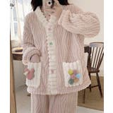 ピンク | フリースパジャマ ふわふわルームウェア冬 | Miniministore