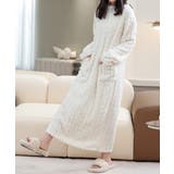 ホワイト | フリースワンピースパジャマ 冬レディース | Miniministore