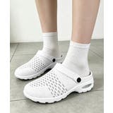 ホワイト | 厚底メッシュスニーカーサンダルレディース | Miniministore