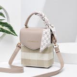 ベージュ | ミニショルダーバッグ スカーフ付き 縦型 | Miniministore