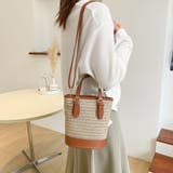 キャメル | ストローショルダーバッグ かごバッグ 夏 | ANGELCLOSET