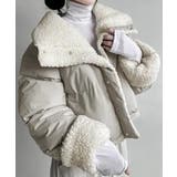 ライトグレー | ボアブルゾン リバーシブル中綿ジャケット | SUNSHINE CLOSET