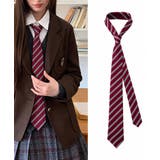 B | レジメンタル柄ネクタイ 韓国風ナロータイ | Miniministore