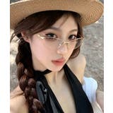 ゴールド | レトロ伊達メガネ細縁サングラス韓国風眼鏡 | Miniministore